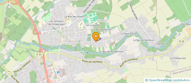 localisation de l'entreprise MV FINANCE  VINEUIL