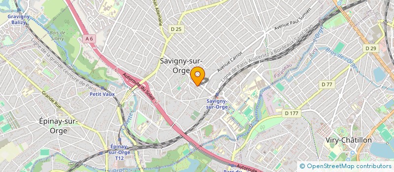 localisation de l'entreprise MV FINANCEMENT PRIVE ET PROFESSIONNEL à SAVIGNY-SUR-ORGE
