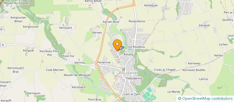 localisation de l'entreprise MV FINANCES  PLOUDANIEL