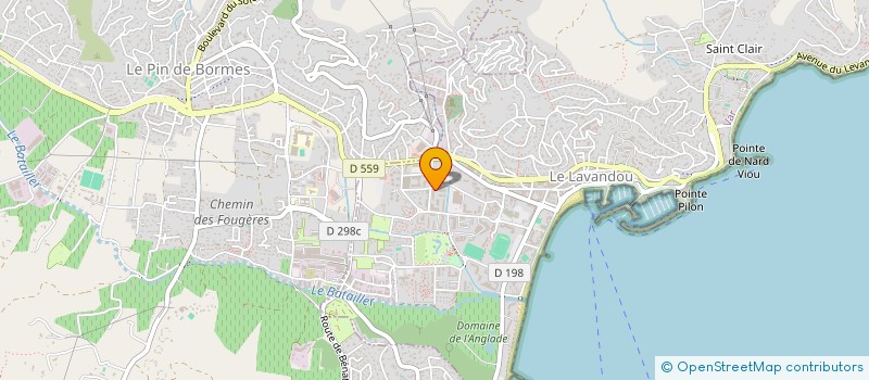 localisation de l'entreprise MV FIT LAVANDOU à LE LAVANDOU