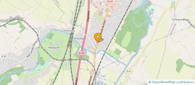 localisation de l'entreprise MV FLASH TRANSPORTS à CHASSENEUIL-DU-POITOU