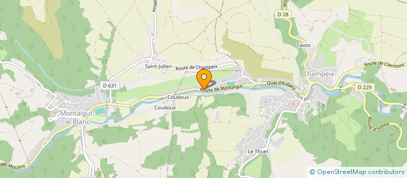 localisation de l'entreprise MV GORY ET FILS  CHAMPEIX