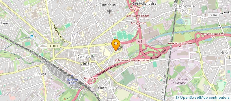 localisation de l'entreprise MV-GOZ  LENS