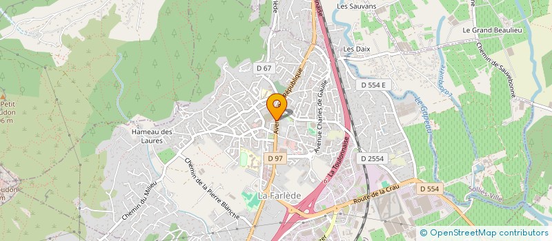 localisation de l'entreprise MV HABITAT à LA FARLEDE