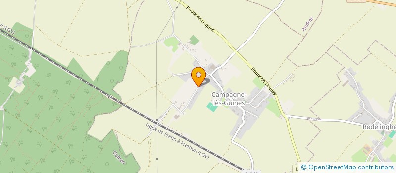 localisation de l'entreprise MV HESDIN  CAMPAGNE-LES-GUINES