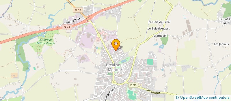 localisation de l'entreprise MV HOLDING  BREAL-SOUS-MONTFORT