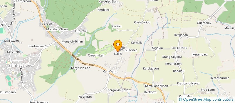 localisation de l'entreprise MV HOME 29  SAINT-EVARZEC