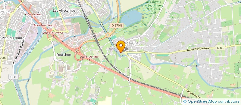 localisation de l'entreprise MV IMMO  ARLES