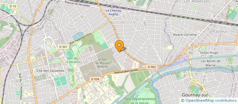 localisation de l'entreprise MV-IMMO à NEUILLY-SUR-MARNE