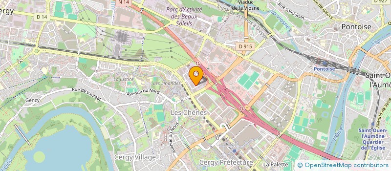 localisation de l'entreprise MV IMMO  CERGY