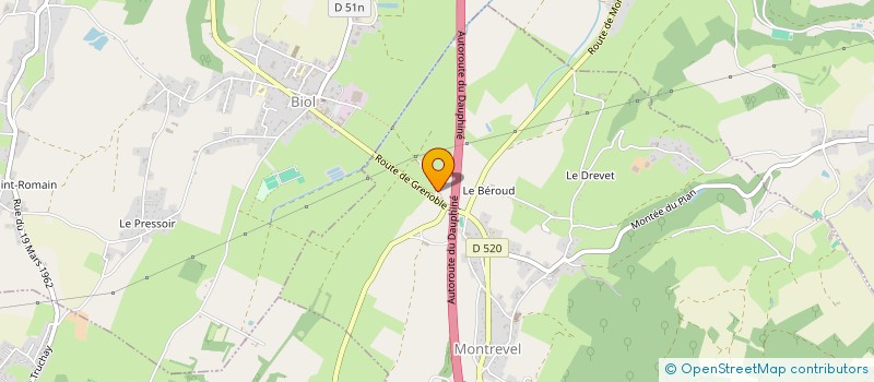 localisation de l'entreprise MV.IMMO  MONTREVEL