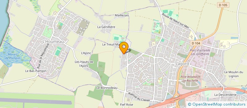 localisation de l'entreprise MV IMMOBILIER  LAGORD