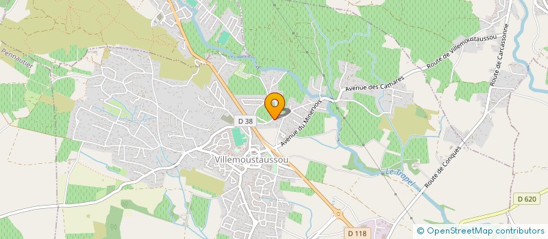 localisation de l'entreprise MV IMMOBILIER à VILLEMOUSTAUSSOU