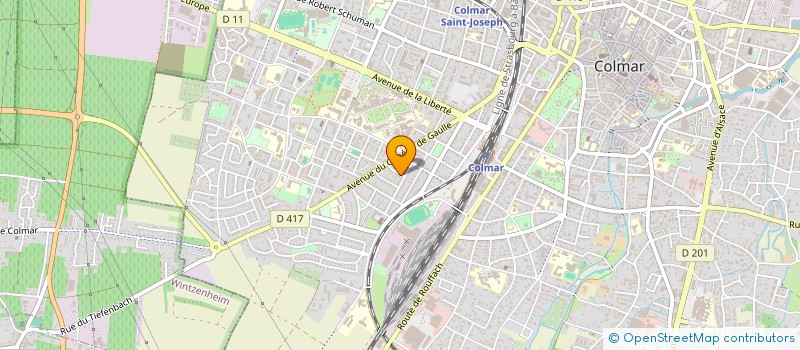 localisation de l'entreprise MV IMMOBILIER  COLMAR