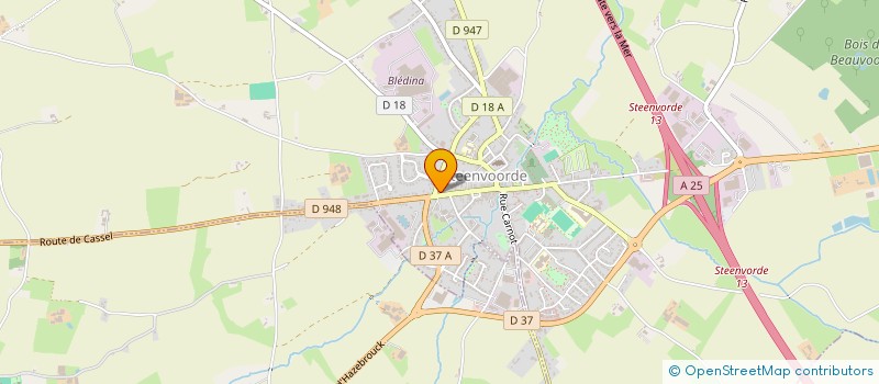 localisation de l'entreprise MV INDUSTRIE à STEENVOORDE