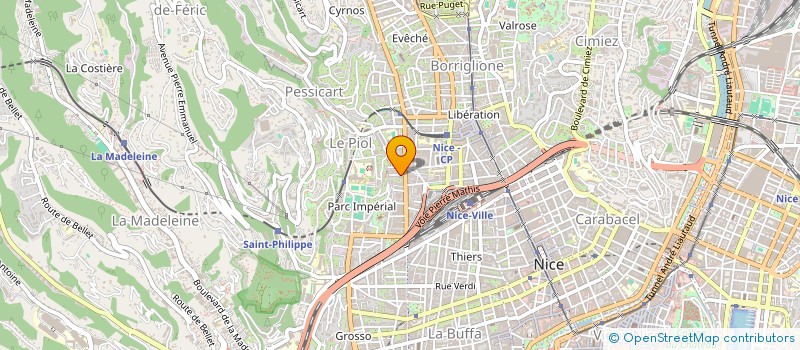 localisation de l'entreprise MV-INTERNATIONAL  NICE