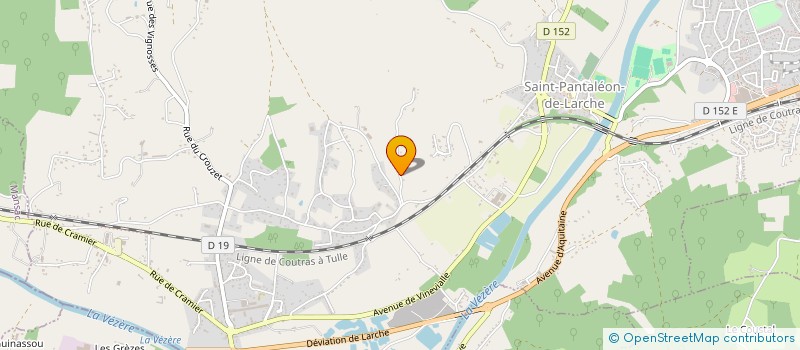 localisation de l'entreprise MV INVEST  SAINT-PANTALEON-DE-LARCHE