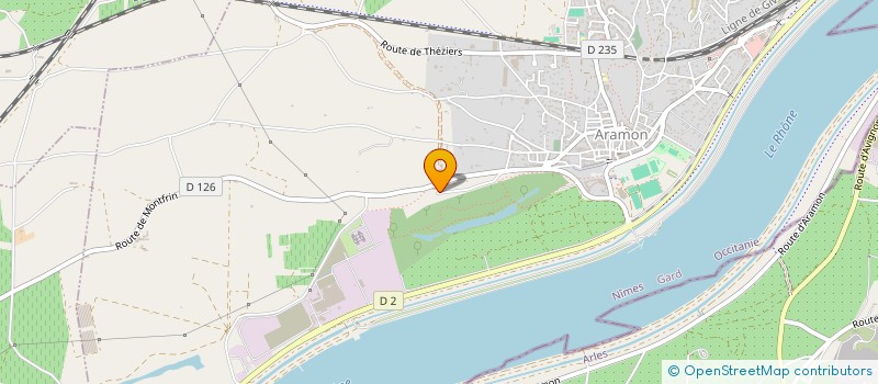 localisation de l'entreprise MV INVEST  ARAMON