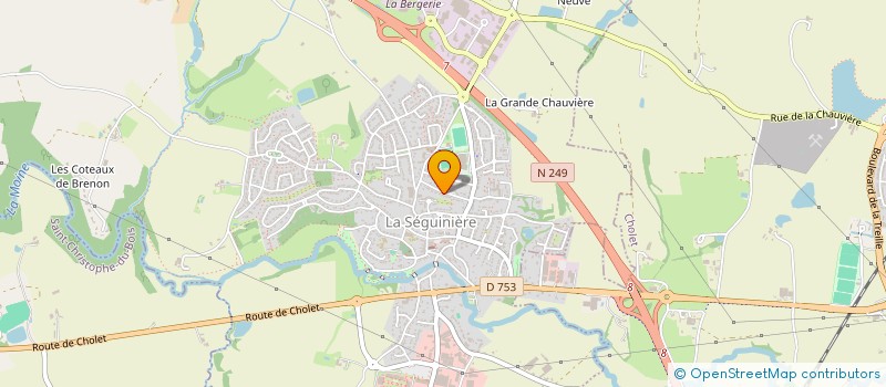 localisation de l'entreprise MV LECLERC  LA SEGUINIERE