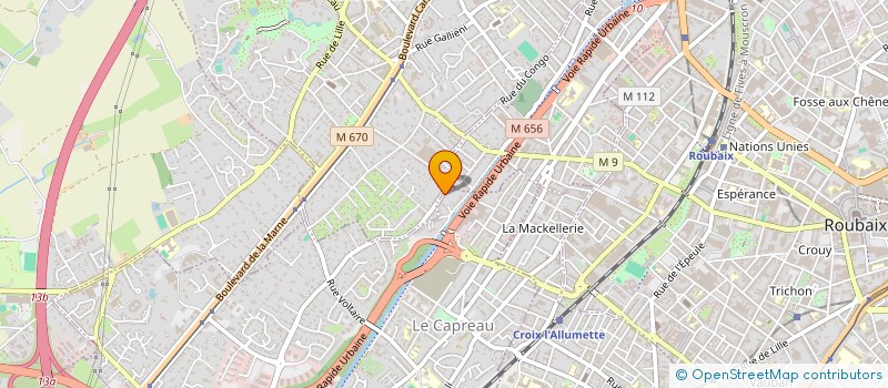 localisation de l'entreprise MV MARKETING  WASQUEHAL