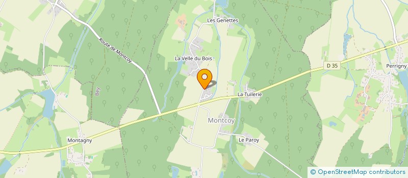 localisation de l'entreprise MV MENUISERIE  MONTCOY