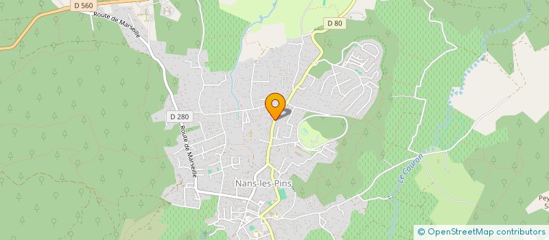 localisation de l'entreprise MV MOTO  NANS-LES-PINS