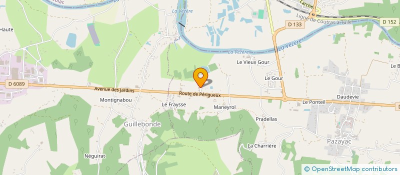 localisation de l'entreprise MV NETTOYAGE à PAZAYAC
