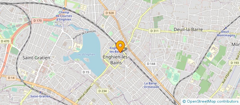 localisation de l'entreprise MV OPTICAL à ENGHIEN-LES-BAINS