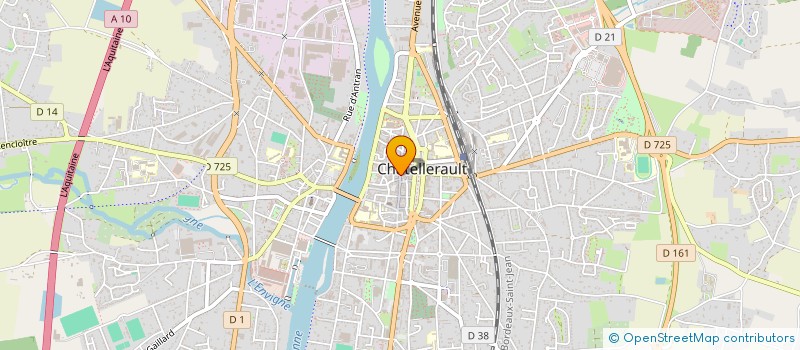 localisation de l'entreprise MV OPTIQUE à CHATELLERAULT