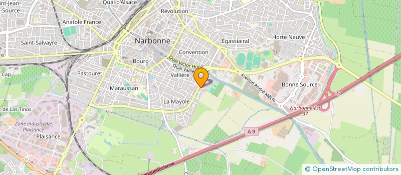 localisation de l'entreprise MV PATRIMOINE à NARBONNE
