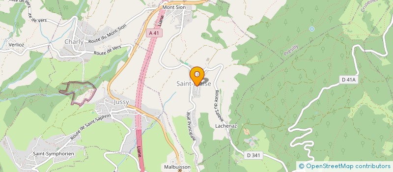 localisation de l'entreprise MV PATRIMOINE  SAINT-BLAISE