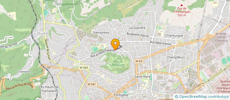 localisation de l'entreprise MV PRO TEINTE  CLERMONT-FERRAND