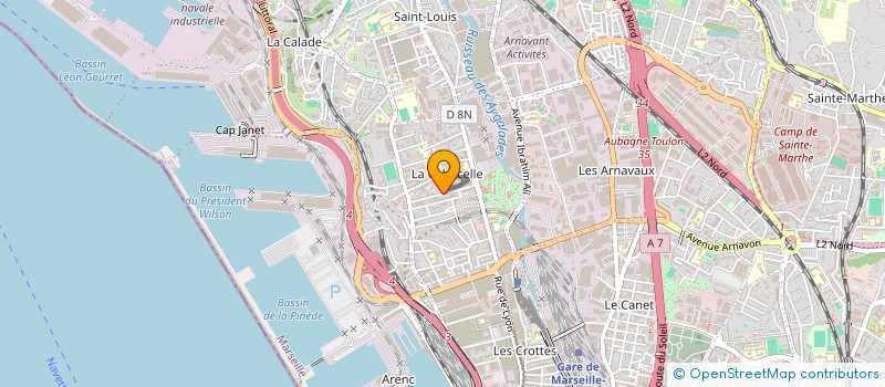 localisation de l'entreprise MV PRODUCTION à MARSEILLE