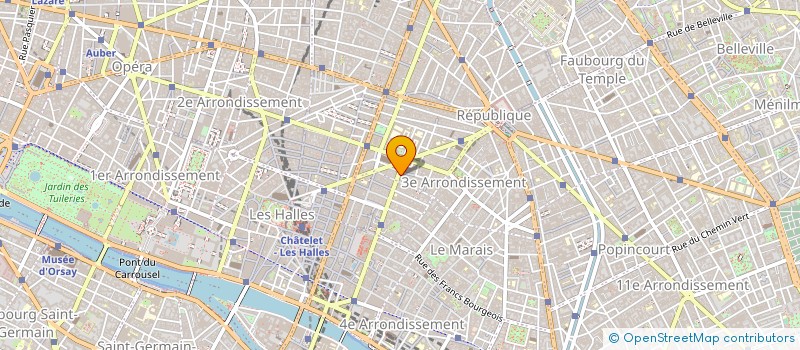 localisation de l'entreprise MV PRODUCTIONS à PARIS