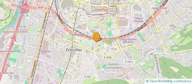 localisation de l'entreprise MV RESEAU  ECHIROLLES