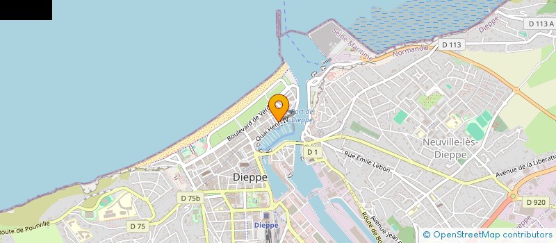 localisation de l'entreprise MV RESTAURATION à DIEPPE