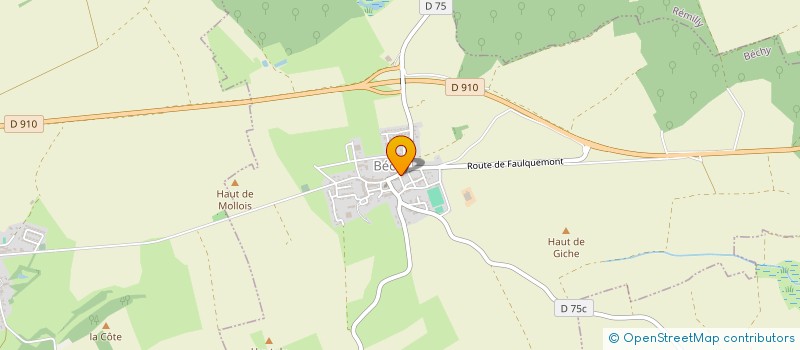 localisation de l'entreprise MV SERV'  BECHY