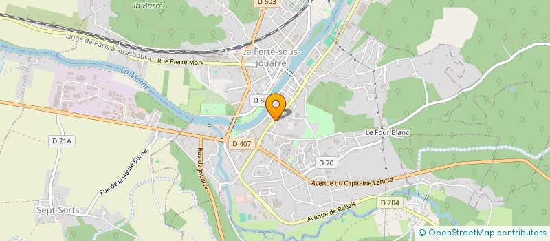 localisation de l'entreprise MV SERVICES à LA FERTE-SOUS-JOUARRE