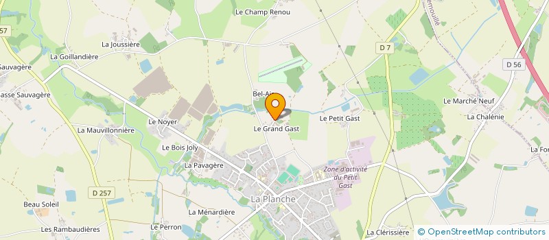 localisation de l'entreprise MV SOLUTIONS à LA PLANCHE
