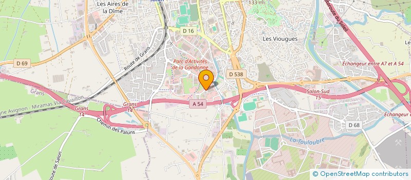 localisation de l'entreprise MV TECHNOLOGIES  SALON-DE-PROVENCE