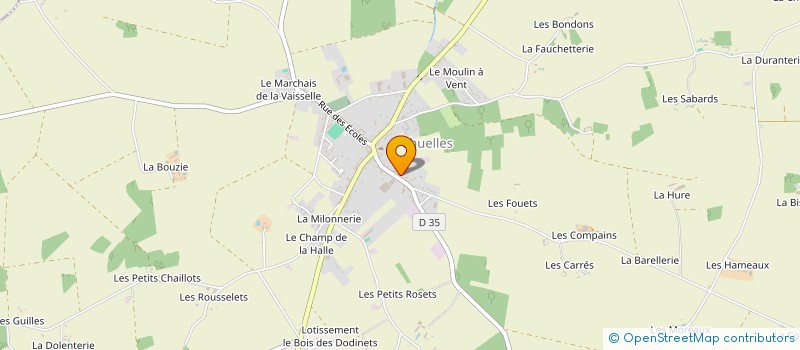 localisation de l'entreprise MV THERMOLAQUAGE à CHUELLES