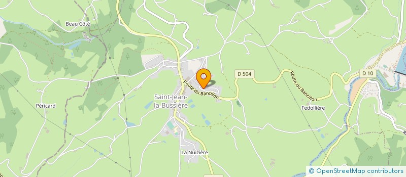 localisation de l'entreprise MV'XPERTISE  SAINT-JEAN-LA-BUSSIERE