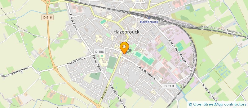 localisation de l'entreprise MV1  HAZEBROUCK