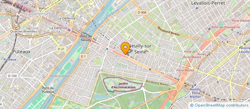 localisation de l'entreprise MV2 à NEUILLY-SUR-SEINE
