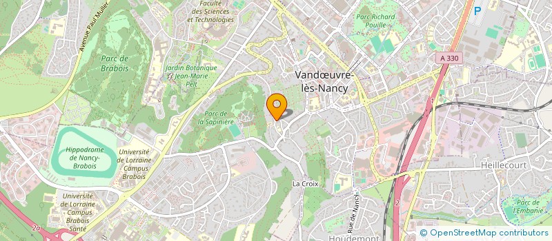 localisation de l'entreprise MV2 HABITAT  VANDUVRE-LES-NANCY