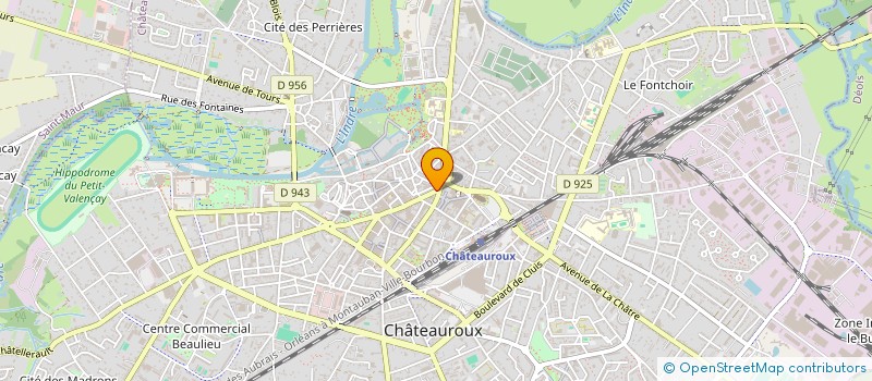 localisation de l'entreprise MV2A à CHATEAUROUX