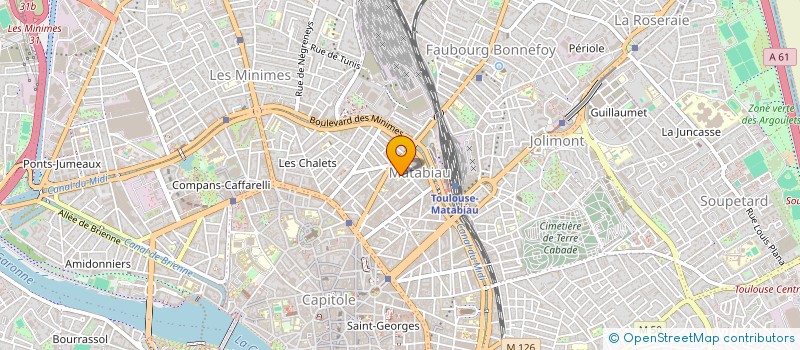 localisation de l'entreprise MV2A à TOULOUSE