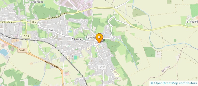 localisation de l'entreprise MV2B à REYRIEUX