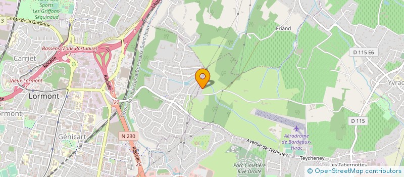 localisation de l'entreprise MV2B  YVRAC