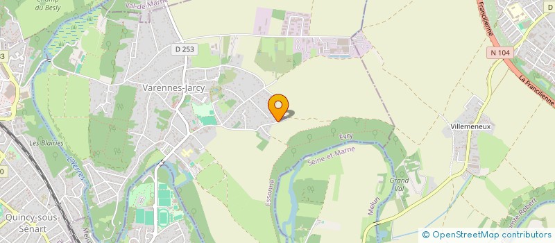 localisation de l'entreprise MV2C  VARENNES-JARCY